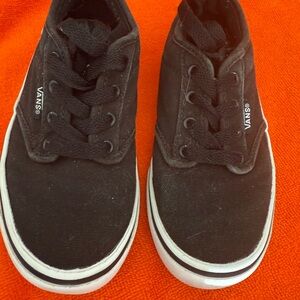 Vans Kids Black Shoes size 12.5
